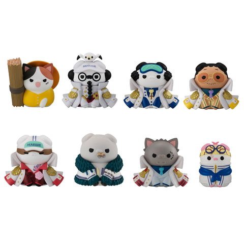 [PRE-ORDER] MEGAHOUSE MEGA CAT PROJECT ONE PIECE  Nyan Piece Nyan! Ver. Luffy VS Marines (SET of 8)