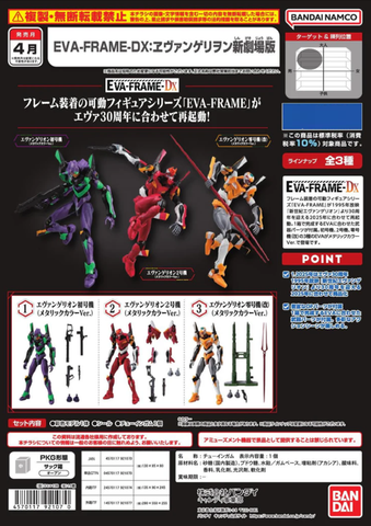 [PRE-ORDER] BANDAI EVA-FRAME-DX: NEW THEATRICAL EDITION W/O GUM (BOX of 3)