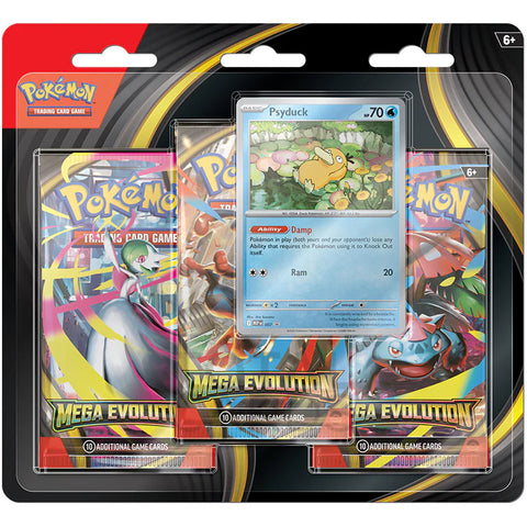 [PRE-ORDER] Pokemon TCG [ME01] Mega Evolution 3 Pack Blister Assorted