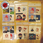 [Unofficial] BTS Small Size Group Sticker Set (set of 5 per pack)