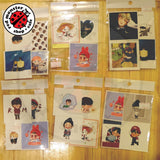 [Unofficial] BTS Small Size Group Sticker Set (set of 5 per pack)