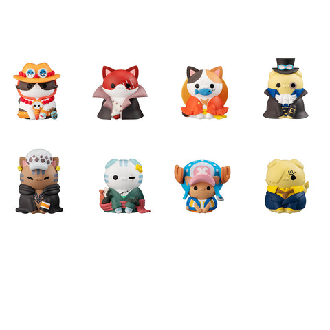 [ONHAND] MEGAHOUSE MEGA CAT PROJECT NyanPieceNyan! Vol. 1 "I’m Gonna be King of Paw-rates!!" (SET of 8) - One Piece